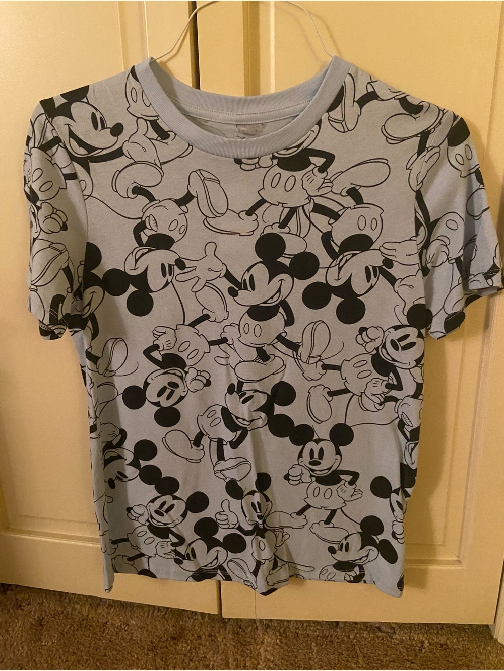 Disney Light Blue Mickey Mouse Graphic Tee